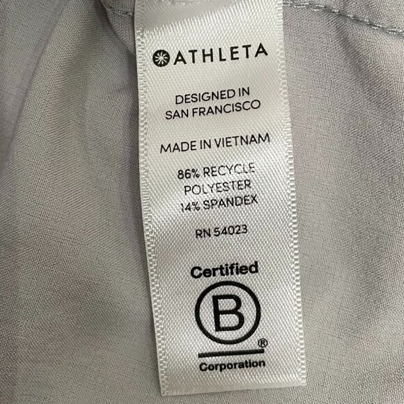 ATHLETA Tribeca Side Snap Wide Leg Crop Pants in Silver Gray Size 10 - Picture 11 of 11